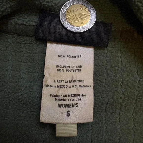 Vintage women's Green Patagonia fleece jacket SIZE S - Picture 4 of 6